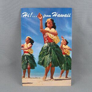 Vintage Postcard - Hi from Hawaii Hula Dancers - Hawaiian Service Inc.